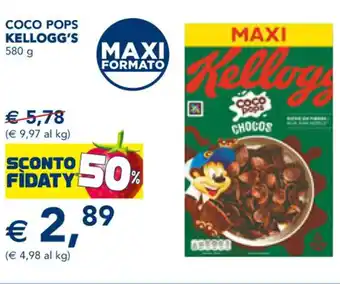 Esselunga COCO POPS KELLOGG'S 580 KELLOGG'S offerta