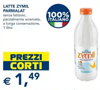 Esselunga LATTE ZYMIL PARMALAT senza senza lattosio, parzialmente scremato, a lunga conservazione, 1 litro 1 litro offerta