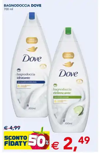 Esselunga BAGNODOCCIA DOVE 700 ml offerta