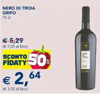 Esselunga NERO DI TROIA GRIFO 75 cl offerta