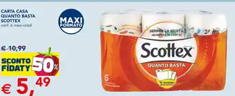 Esselunga CARTA CASA QUANTO BASTA SCOTTEX offerta