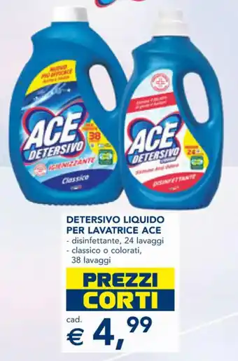 Esselunga DETERSIVO LIQUIDO PER LAVATRICE ACE offerta