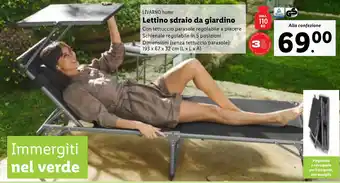 Lidl LIVARNO home Lettino sdraio da giardino offerta