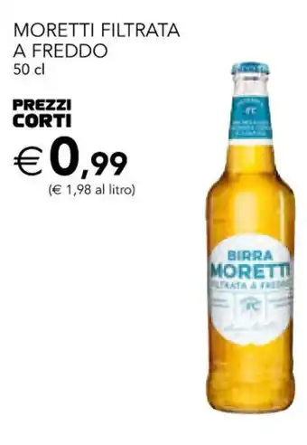 Esselunga MORETTI FILTRATA A FREDDO 50 cl offerta