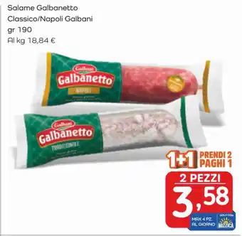 Famila Salame Galbanetto Classico/Napoli Galbani gr 190 offerta