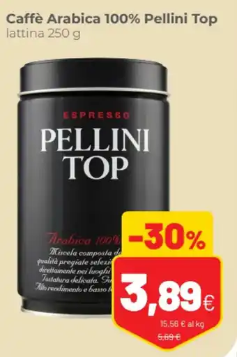 Coop famiglia cooperativa Caffè Arabica 100% Pellini Top lattina 250 g offerta