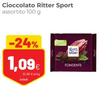 Coop famiglia cooperativa Cioccolato Ritter Sport assortito 100 g offerta