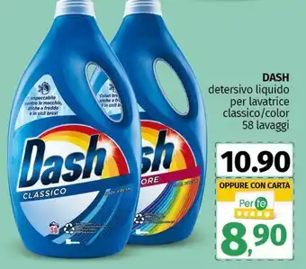 Pam DASH detersivo liquido per lavatrice classico/color 58 lavaggi offerta