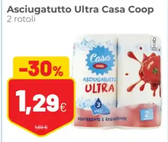 Coop famiglia cooperativa Asciugatutto Ultra Casa Coop 2 rotoli offerta