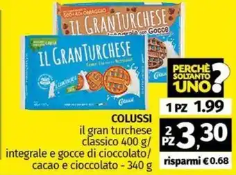 Pam COLUSSI il gran turchese 2 classico 400 g offerta