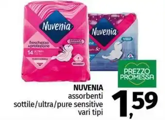 Pam NUVENIA assorbenti sottile/ultra/pure sensitive vari tipi offerta