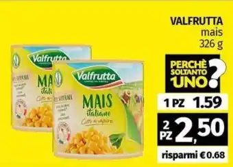 Pam VALFRUTTA mais 326 g offerta