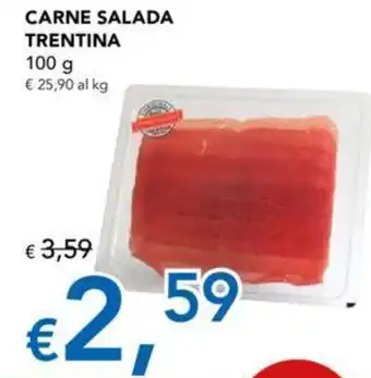 Migross Supermercati e Market CARNE SALADA TRENTINA 100 g offerta