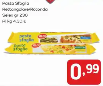 Famila Pasta Sfoglia Rettangolare/Rotonda Selex gr 230 offerta