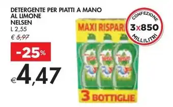 DETERGENTE PER PIATTI A MANO AL LIMONE NELSEN
