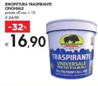 Bennet IDROPITTURA TRASPIRANTE CINGHIALE pronta all'uso, L 10 offerta