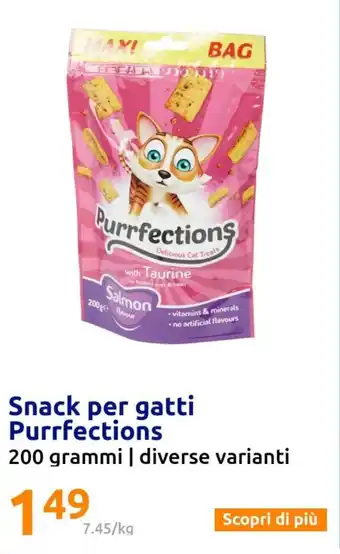 Action Snack per gatti Purrfections 200 grammi | diverse varianti offerta