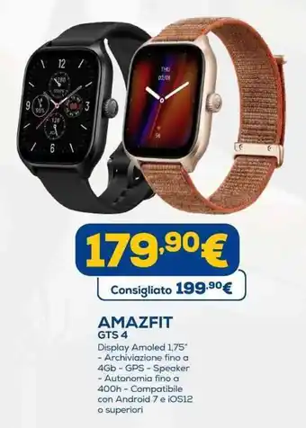 Euronics AMAZFIT GTS 4 offerta