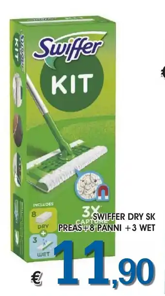 Deter Shop SWIFFER DRY SK PREAS+8 PANNI +3 WET offerta