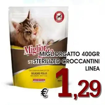 Deter Shop MIGLIORGATTO 400GR STERILIZED CROCCANTINI LINEA offerta