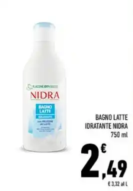 Conad BAGNO LATTE IDRATANTE NIDRA offerta