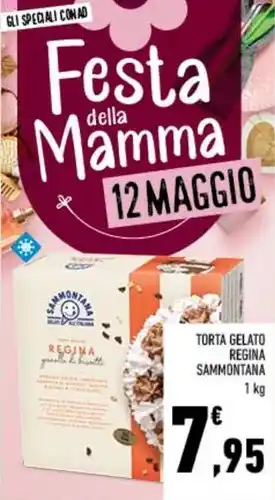 Conad TORTA GELATO REGINA SAMMONTANA 1 kg offerta