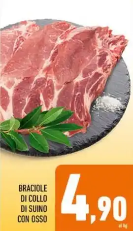 Conad BRACIOLE DI COLLO DI SUINO CON OSSO offerta