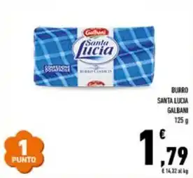 Conad BURRO SANTA LUCIA GALBANI 125 g offerta