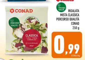 Conad INSALATA MISTA CLASSICA PERCORSO QUALITÀ CONAD 250 g offerta