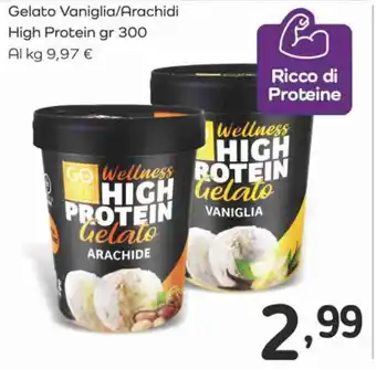 Famila Gelato Vaniglia/Arachidi High Protein gr 300 offerta