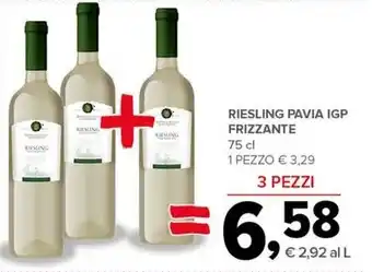 Todis RIESLING PAVIA IGP FRIZZANTE 75 cl offerta