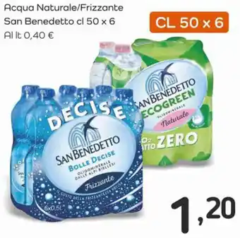 Famila Acqua Naturale/Frizzante San Benedetto cl 50 x 6 offerta