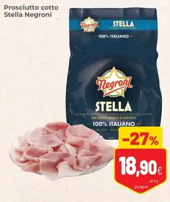 Coop Prosciutto cotto Stella Negroni offerta