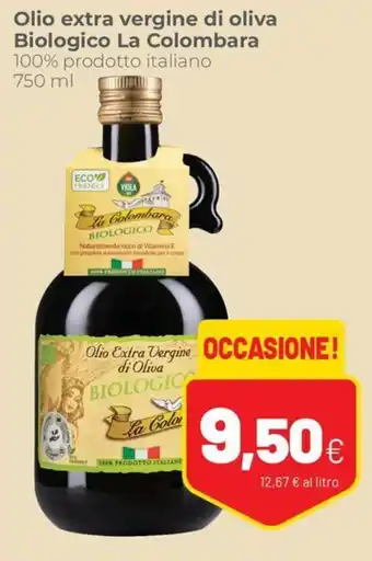 Coop Olio extra vergine di oliva Biologico La Colombara 750 ml offerta