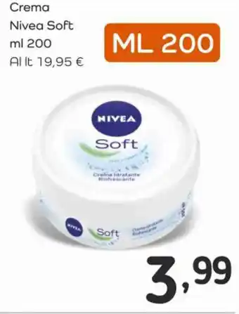 Famila Crema Nivea Soft ml 200 offerta