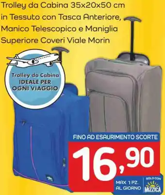 Famila Trolley da Cabina 35x20x50 cm offerta