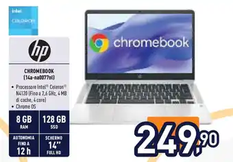 Unieuro hp CHROMEBOOK (14a-na0077nl) offerta