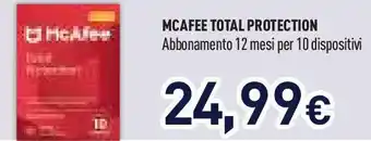 Unieuro MCAFEE TOTAL PROTECTION offerta