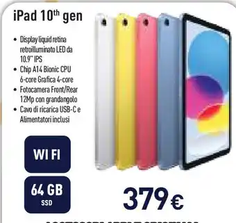 Unieuro iPad 10th gen offerta