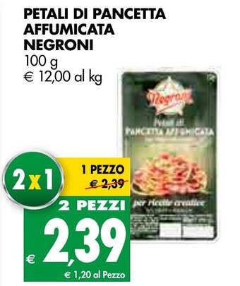 Tigros Negroni Petali di Pancetta Affumicata 100g offerta
