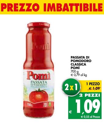 Tigros Pomì Passata di Pomodoro Classica 700g offerta