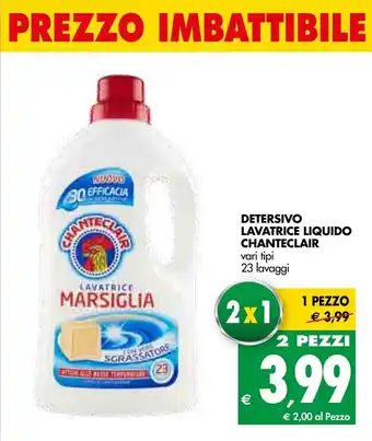 Tigros Chanteclair Detersivo Lavatrice Liquido 23 lavaggi offerta
