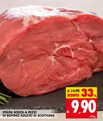 Tigros Polpa Scelto a Pezzi di Bovino Adulto di Scottona offerta