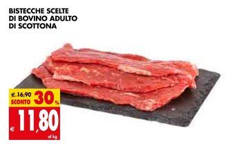 Tigros Bistecche Scelte di Bovino Adulto di Scottona offerta