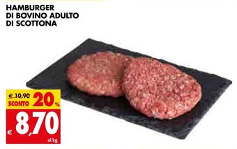 Tigros Hamburger di Bovino Adulto di Scottona offerta