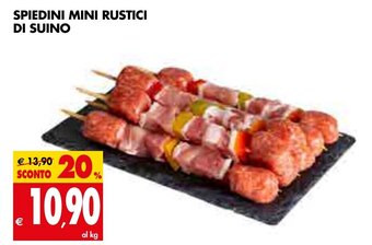 Tigros Spiedini Mini Rustici di Suino offerta