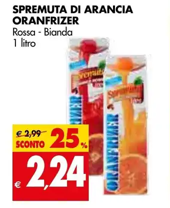 Tigros Oranfrizer Spremuta di Arancia 1 litro offerta