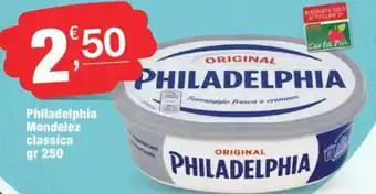 Crai Philadelphia Mondelez classica gr 250 offerta