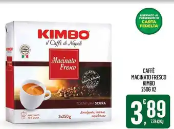 Despar CAFFÈ MACINATO FRESCO KIMBO 250G X2 offerta