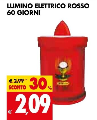 Tigros Lumino Elettrico Rosso 60 Giorni offerta